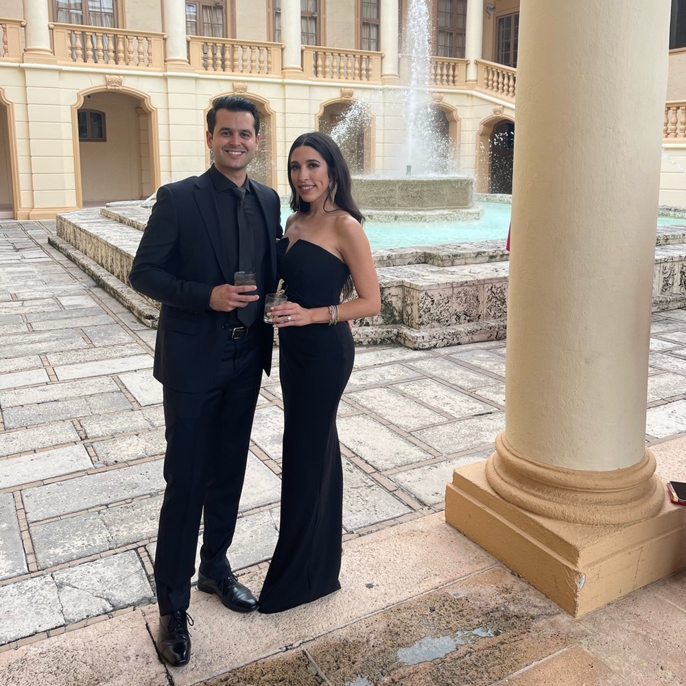 Calvin Klein long black formal dress